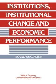 Front cover of Institutions, institutional change, and economic performance by Douglass Cecil North