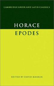 Cover of Epodes by Horace