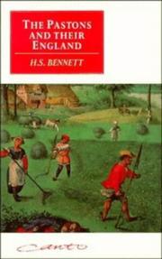 Front cover of The Pastons and their England by Henry Stanley Bennett