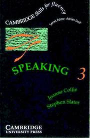 Cover of Speaking 3 by Joanne Collie