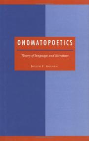 Cover of Onomatopoetics by Joseph F. Graham