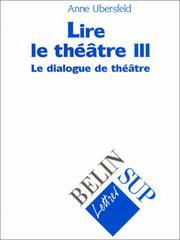 Cover of Lire le théâtre by Anne Ubersfeld