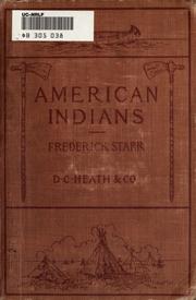 Cover of American Indians by Frederick Starr