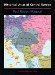 Cover of Historical atlas of Central Europe by Paul R. Magocsi