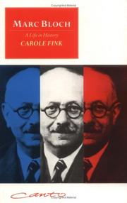 Cover of Marc Bloch by Carole Fink
