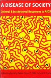 Cover of A Disease of society by Dorothy Nelkin