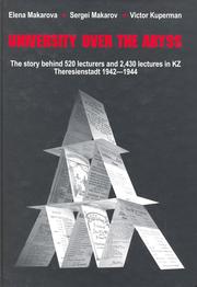 Front cover of University Over the Abyss by Elena Makarova