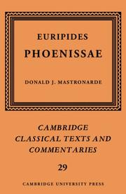 Front cover of Phoenician women by Euripides