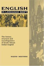 Cover of English in language shift by Rajend Mesthrie