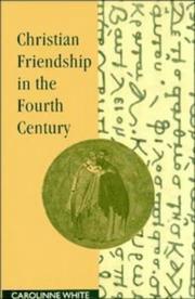 Cover of Christian Friendship in the Fourth Century by Carolinne White