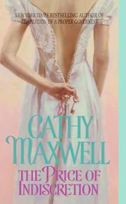 Front cover of The Price of Indiscretion by Cathy Maxwell
