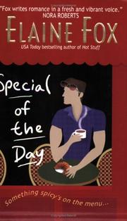 Cover of Special of the day by Elaine Fox