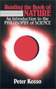 Front cover of Reading the book of nature by Peter Kosso