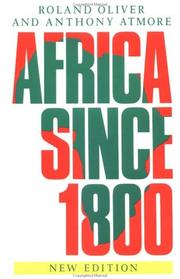 Cover of Africa since 1800 by Roland Anthony Oliver