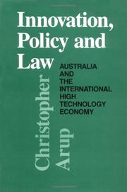 Front cover of Innovation, policy, and law by Christopher Arup