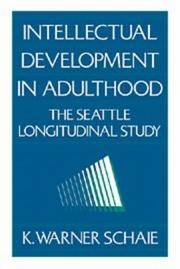 Cover of Intellectual development in adulthood by K. Warner Schaie