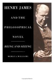 Cover of Henry James and the philosophical novel by Merle A. Williams