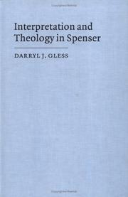 Front cover of Interpretation and theology in Spenser by Darryl J. Gless