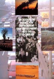 Front cover of An Agenda of science for environment and development into the 21st century by James C. I. Dooge