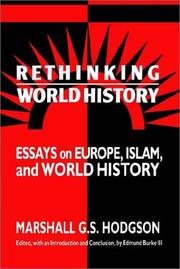Front cover of Rethinking world history by Marshall G. S. Hodgson