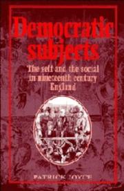 Cover of Democratic subjects by Patrick Joyce