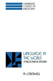 Cover of Language in the World by Cresswell, M. J.
