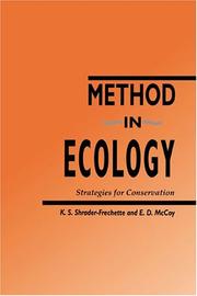 Cover of Method in ecology by K. S. Shrader-Frechette
