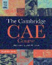Cover of The Cambridge CAE course by Mary Spratt