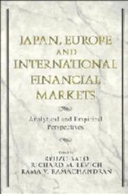Cover of Japan, Europe, and international financial markets by Ryūzō Satō