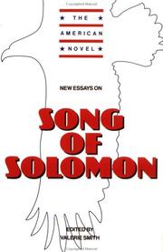 Cover of New essays on Song of Solomon by Smith, Valerie