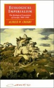 Front cover of Ecological Imperialism by Alfred W. Crosby