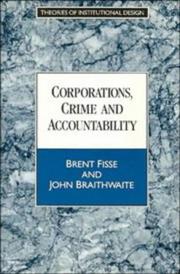 Front cover of Corporations, crime, and accountability by Brent Fisse