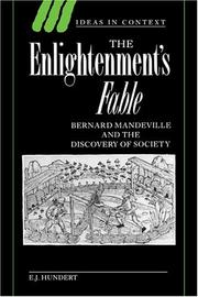 Cover of The Enlightenment's fable by E. J. Hundert