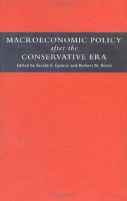 Front cover of Macroeconomic policy after the conservative era by Gerald A. Epstein