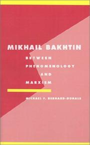 Cover of Mikhail Bakhtin by Michael F. Bernard-Donals
