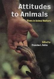 Front cover of Attitudes to animals by Francine L. Dolins