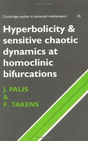 Cover of Hyperbolicity, stability and chaos at homoclinic bifurcations by Jacob Palis