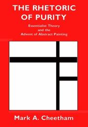 Front cover of The rhetoric of purity by Mark A. Cheetham