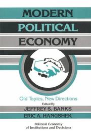 Cover of Modern political economy by Jeffrey S. Banks