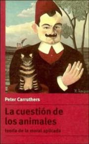 Cover of The animals issue by Peter Carruthers