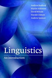 Cover of Linguistics by Andrew Radford