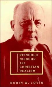 Cover of Reinhold Niebuhr and Christian realism by Robin W. Lovin
