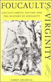 Cover of Foucault's virginity by Simon Goldhill