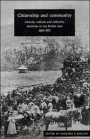 Front cover of Citizenship and Community by Eugenio F. Biagini