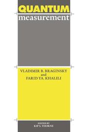 Cover of Quantum measurement by V. B. Braginskii