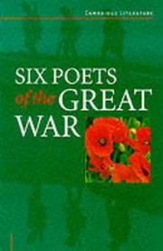 Front cover of Six Poets of the Great War by Barlow        