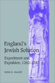 Front cover of England's Jewish solution by Robin R. Mundill