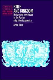 Cover of Exile and kingdom by Avihu Zakai