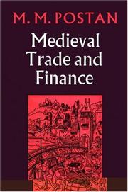 Cover of Mediaeval Trade and Finance by M. M. Postan