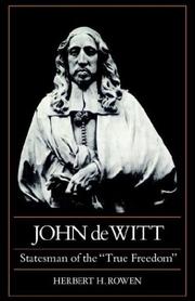 Cover of John de Witt by Herbert H. Rowen
